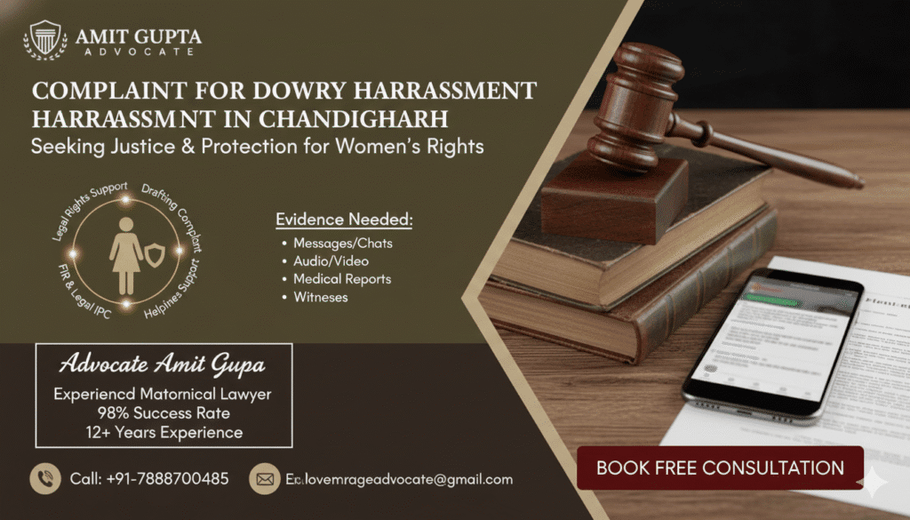 Complaint for Dowry Harassment in Chandigarh